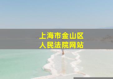 上海市金山区人民法院网站