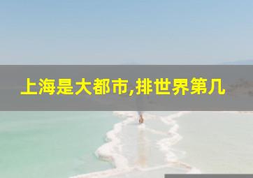 上海是大都市,排世界第几