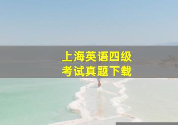 上海英语四级考试真题下载