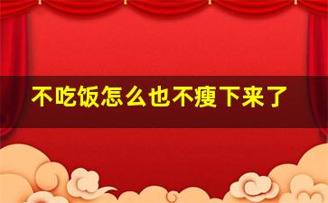 不吃饭怎么也不瘦下来了