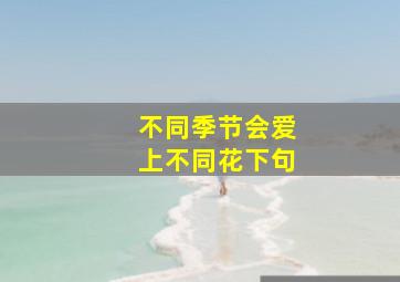 不同季节会爱上不同花下句