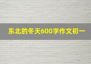 东北的冬天600字作文初一