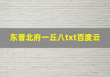 东晋北府一丘八txt百度云