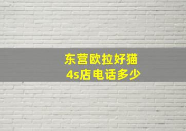 东营欧拉好猫4s店电话多少