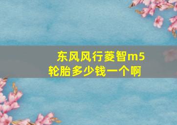 东风风行菱智m5轮胎多少钱一个啊