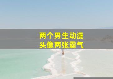 两个男生动漫头像两张霸气