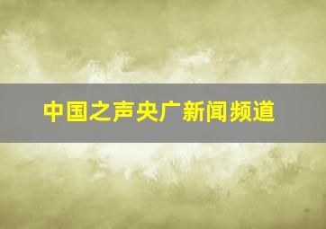 中国之声央广新闻频道