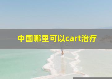 中国哪里可以cart治疗