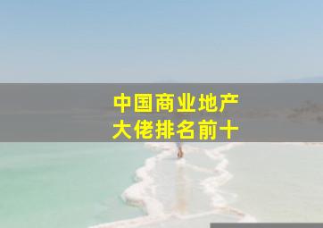 中国商业地产大佬排名前十