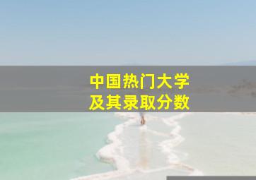 中国热门大学及其录取分数