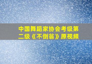 中国舞蹈家协会考级第二级《不倒翁》原视频