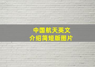 中国航天英文介绍简短版图片