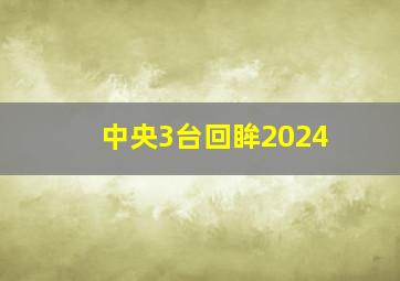 中央3台回眸2024