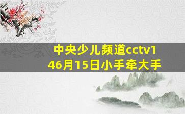 中央少儿频道cctv146月15日小手牵大手