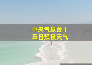 中央气象台十五日预报天气