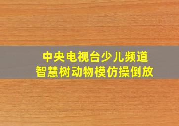 中央电视台少儿频道智慧树动物模仿操倒放