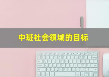 中班社会领域的目标