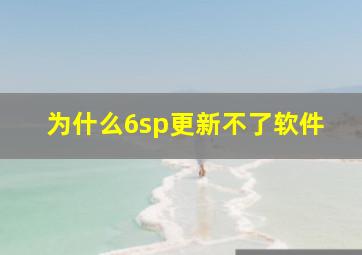 为什么6sp更新不了软件