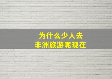 为什么少人去非洲旅游呢现在