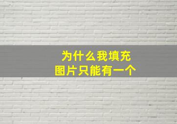 为什么我填充图片只能有一个