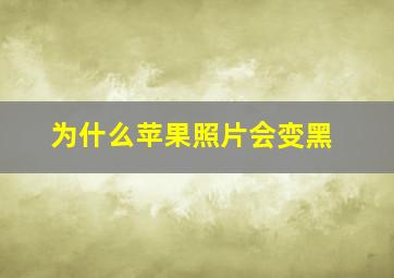 为什么苹果照片会变黑