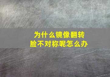 为什么镜像翻转脸不对称呢怎么办