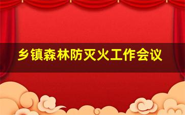 乡镇森林防灭火工作会议