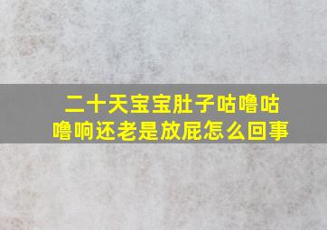 二十天宝宝肚子咕噜咕噜响还老是放屁怎么回事