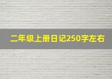 二年级上册日记250字左右