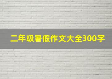 二年级暑假作文大全300字