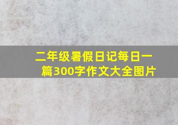 二年级暑假日记每日一篇300字作文大全图片