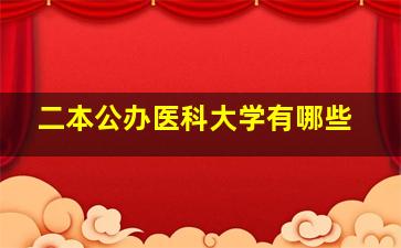 二本公办医科大学有哪些