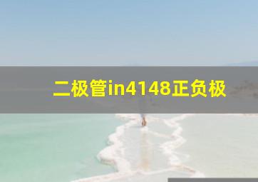 二极管in4148正负极