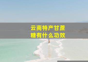 云南特产甘蔗糖有什么功效