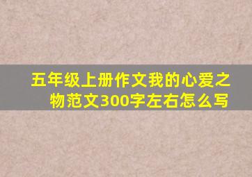 五年级上册作文我的心爱之物范文300字左右怎么写