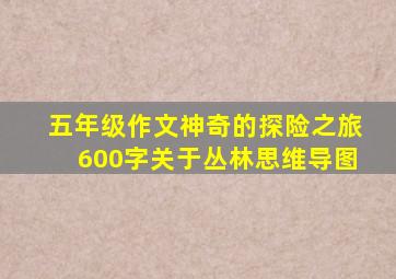 五年级作文神奇的探险之旅600字关于丛林思维导图