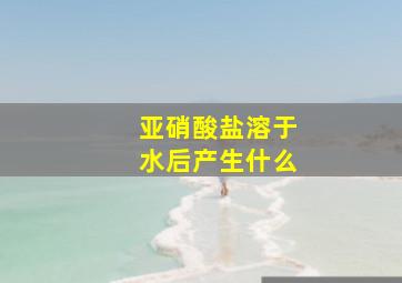 亚硝酸盐溶于水后产生什么