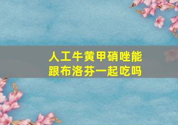 人工牛黄甲硝唑能跟布洛芬一起吃吗