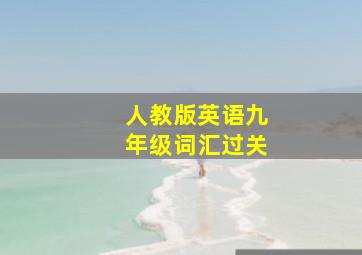 人教版英语九年级词汇过关