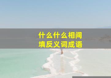 什么什么相间填反义词成语