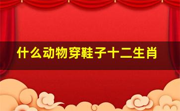 什么动物穿鞋子十二生肖