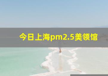 今日上海pm2.5美领馆