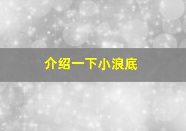 介绍一下小浪底