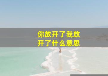 你放开了我放开了什么意思