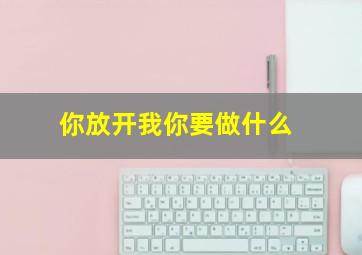 你放开我你要做什么