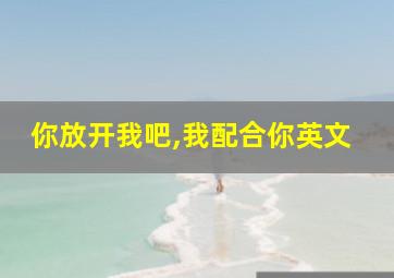 你放开我吧,我配合你英文