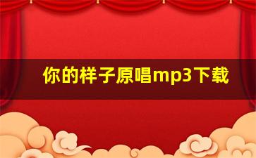 你的样子原唱mp3下载