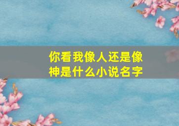 你看我像人还是像神是什么小说名字