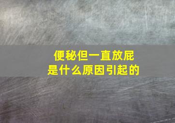 便秘但一直放屁是什么原因引起的