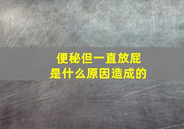 便秘但一直放屁是什么原因造成的